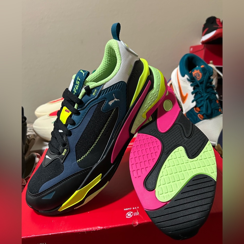 PUMA RsFast Limiter Lace Up Mens Multi Sneakers Casual Shoes Men’s Sz 9.5 New